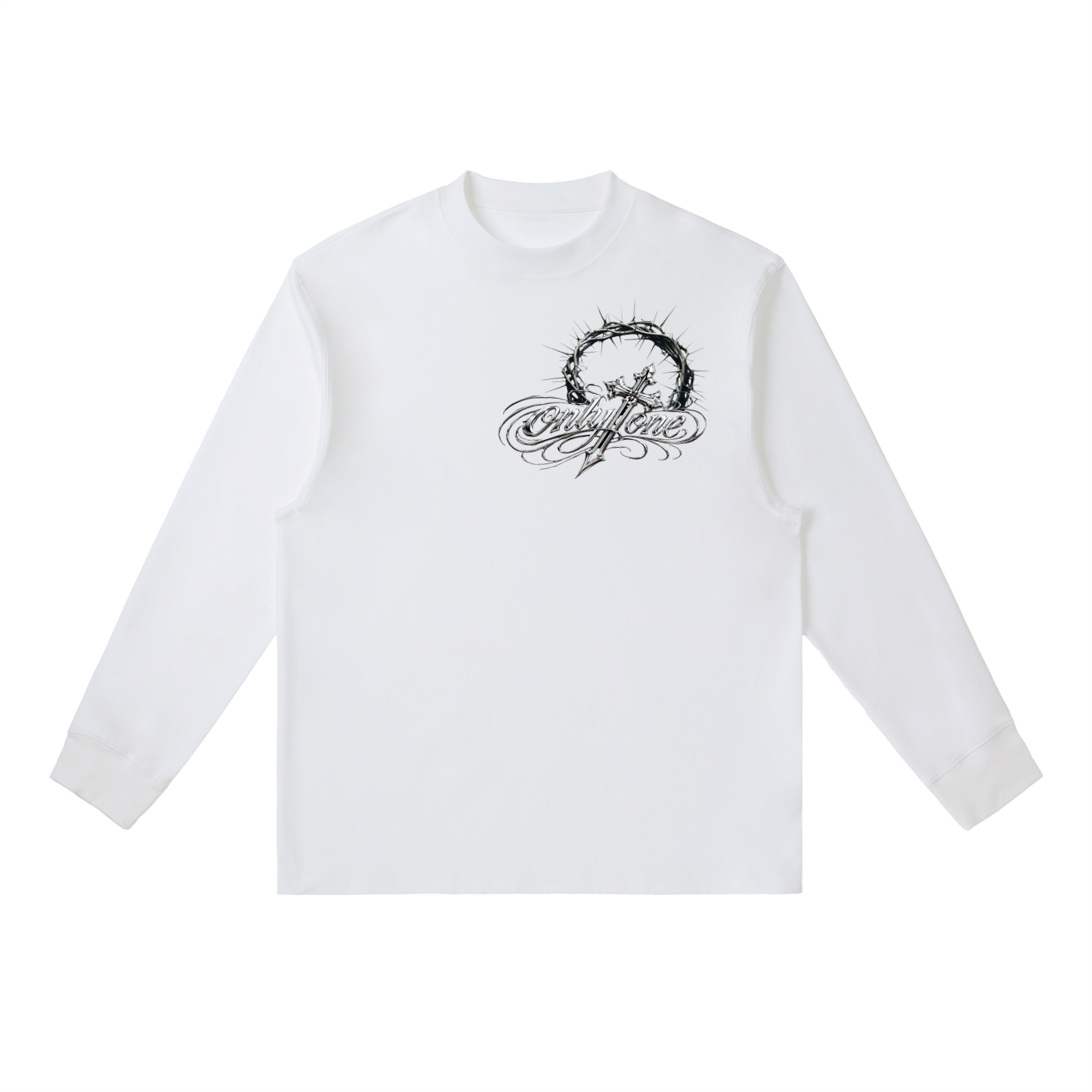 B. Crowned Long-Sleeve T-Shirt