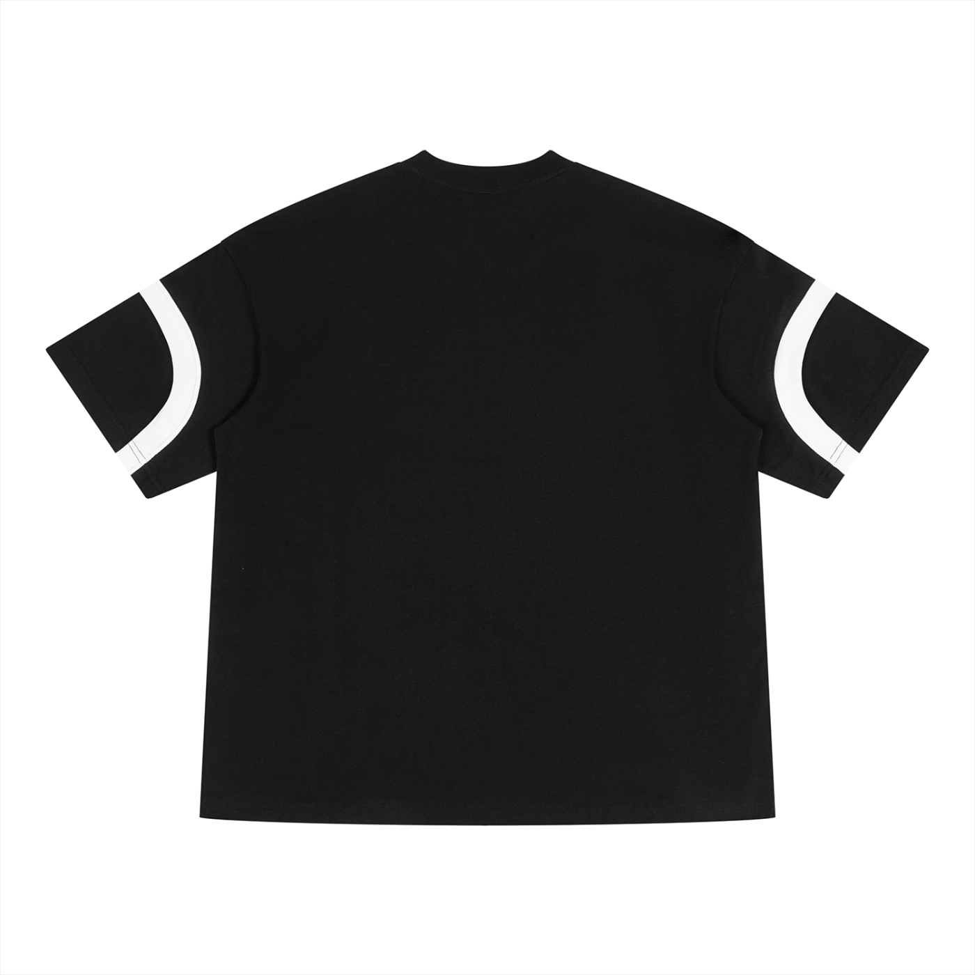 Cross Color Block V-Neck T-Shirt