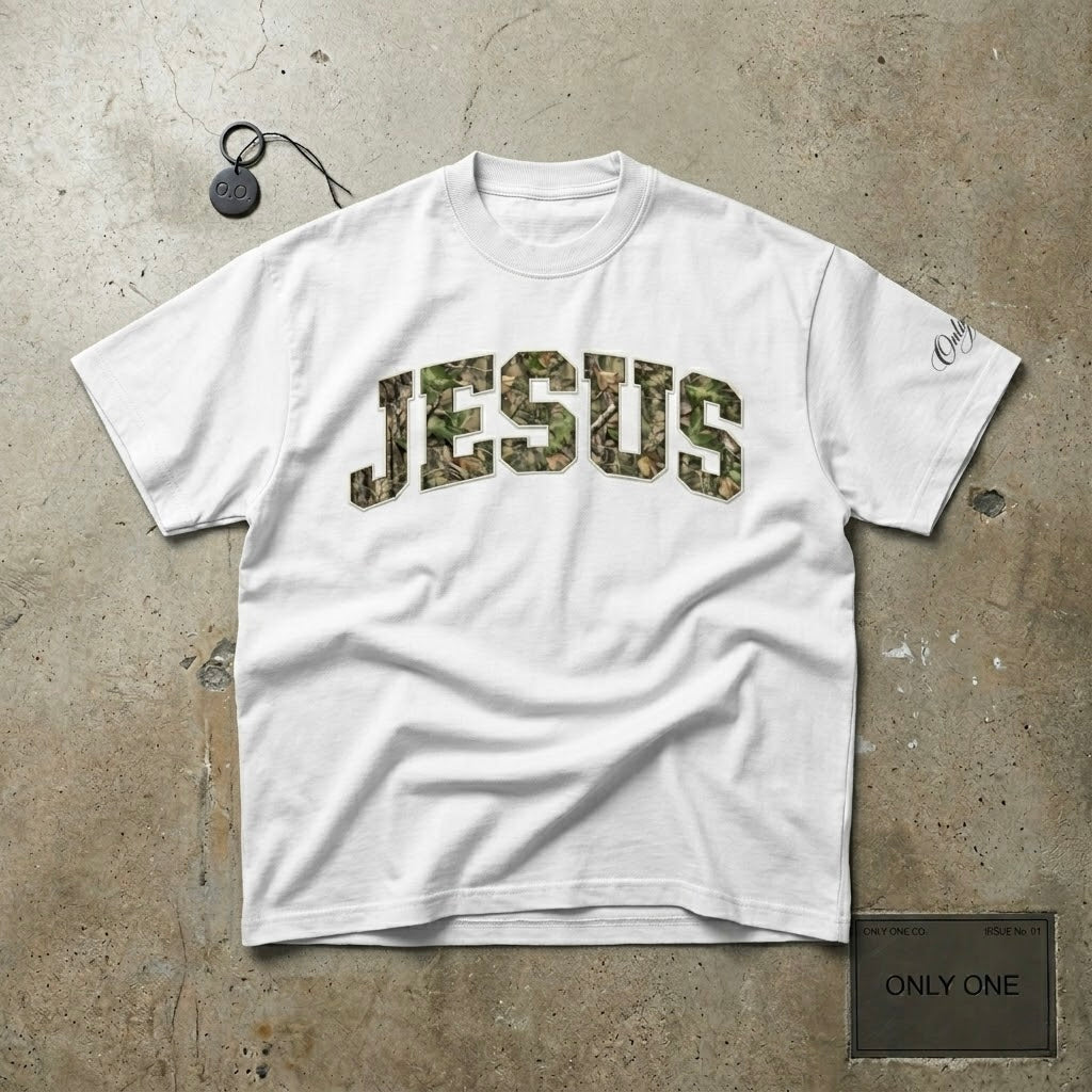 A. Jesus Camo T-Shirt