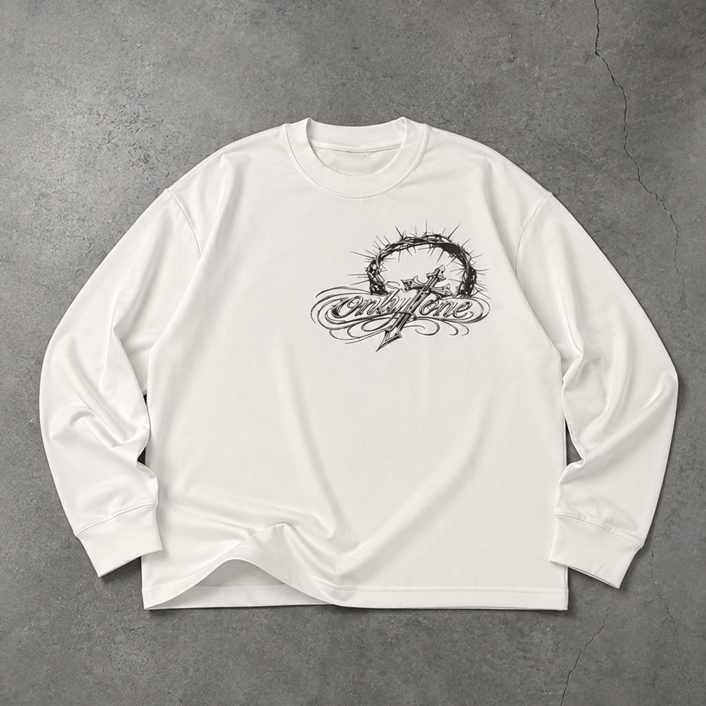 B. Crowned Long-Sleeve T-Shirt