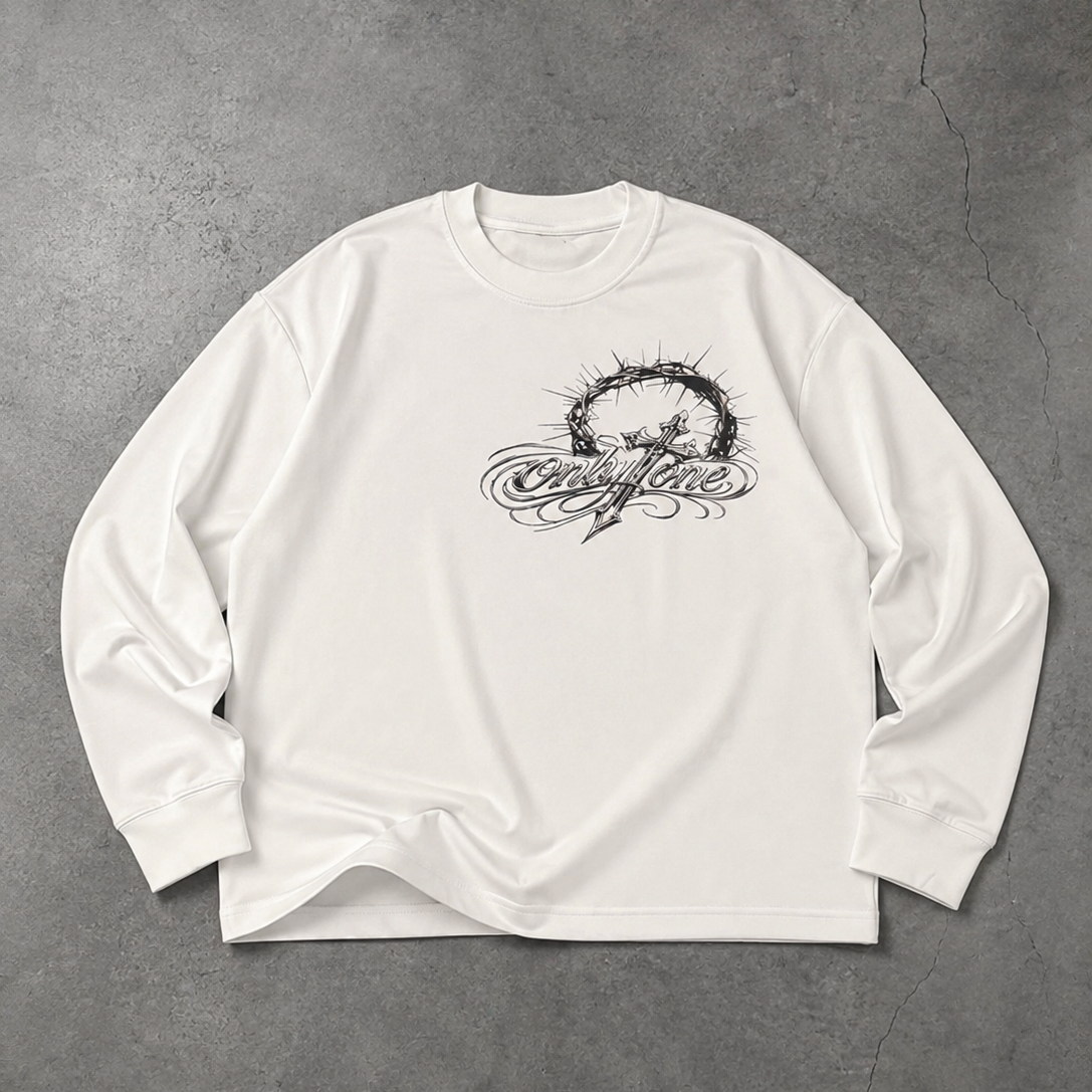 B. Crowned Long-Sleeve T-Shirt