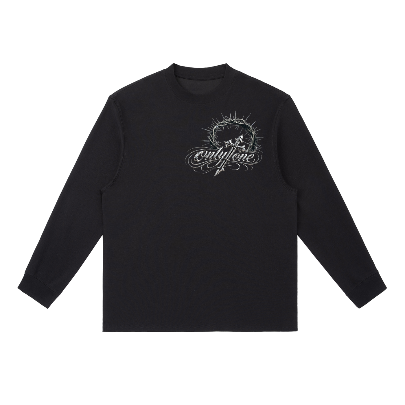 B. Crowned Long-Sleeve T-Shirt